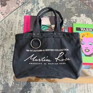 Martine Rose Reversible Bondage Cotton Tote Bag